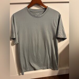 Men's Gray/Blue Crew Neck T-Shirt